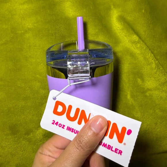 ๐ Purple Dunkin Donuts 24 OZ Insulated Tumbler ๐ - Picture 7 of 7